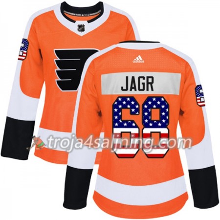 Philadelphia Flyers tröja Jaromir Jagr 68 Adidas 2017-2018 Orange USA Flag Fashion Authentic - Dame NHL Tröjor Philadelphia Flyers tröja Jaromir Jagr 68 Adidas 2017-2018 Orange USA Flag Fashion Authentic - Dame NHL Tröjor